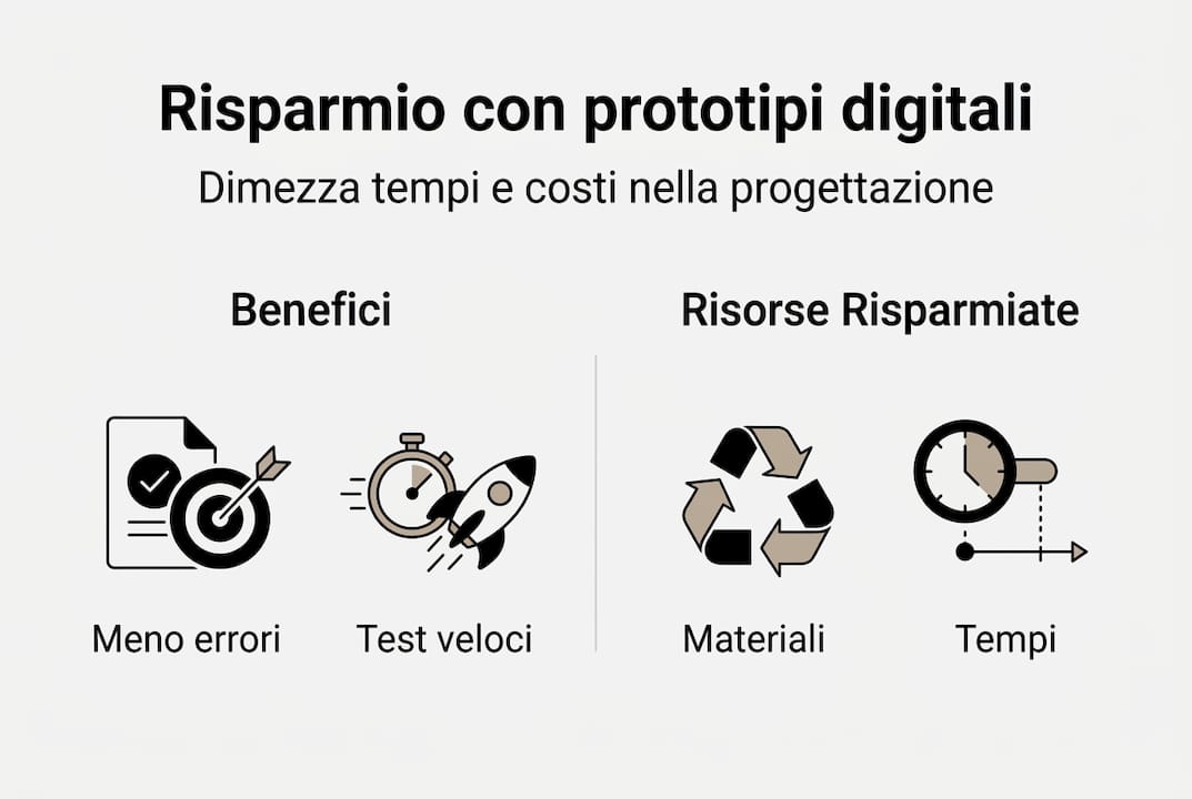Infografica: perché scegliere i prototipi digitali conviene davvero