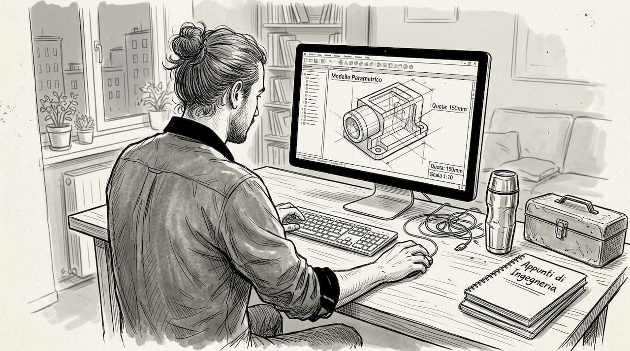 La modellazione parametrica CAD direttamente dalla scrivania di casa