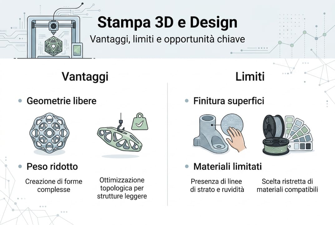 Infografica: pro e contro della stampa 3D