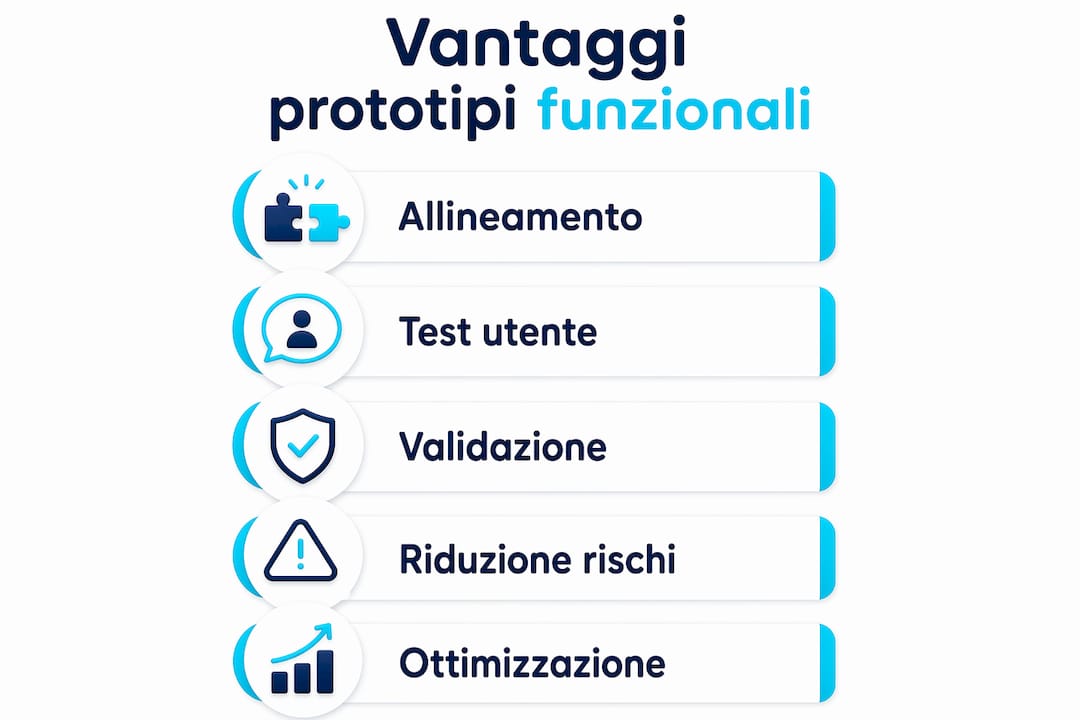 Infografica: perché scegliere prototipi funzionali conviene