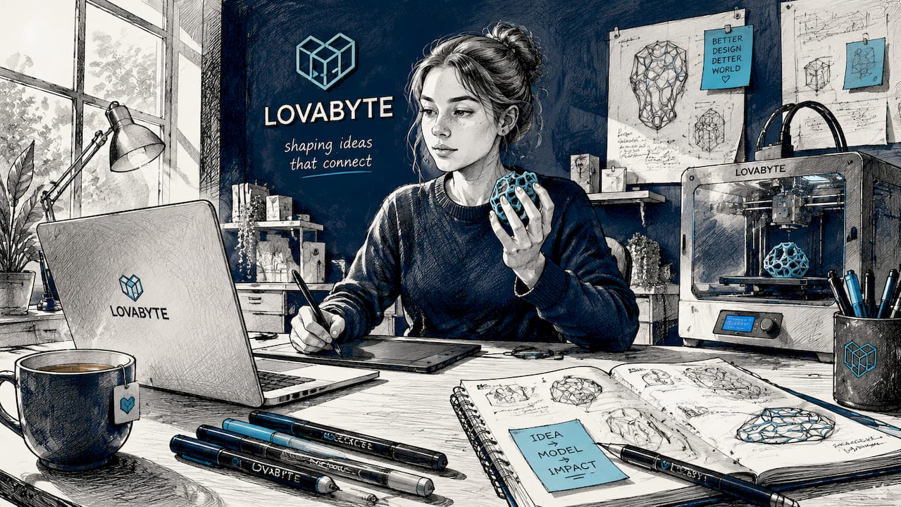Professionista del design al femminile impegnata nella progettazione CAD