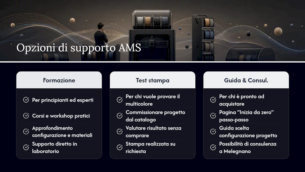 Inizia a usare l'AMS con il supporto giusto — overview diagram