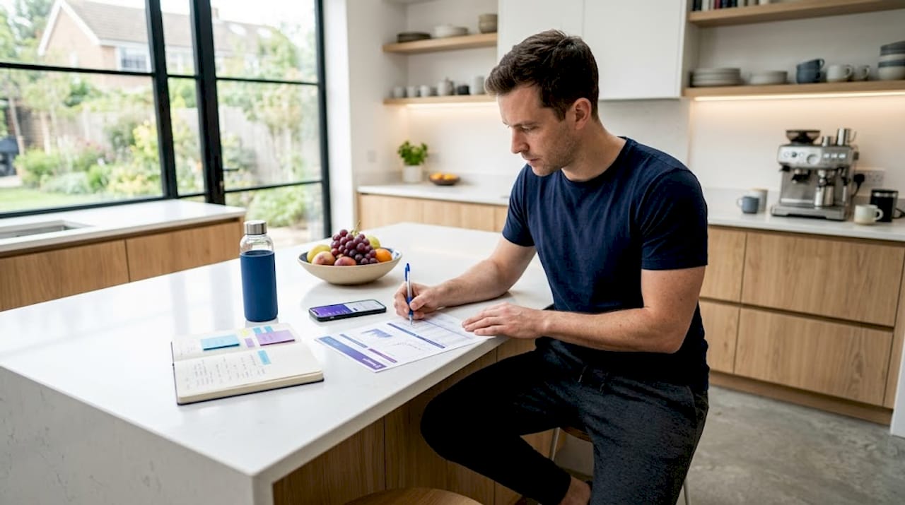 Man tracking peptide dose adjustments at home