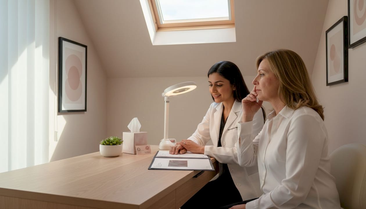 Consultation for facial skin cancer