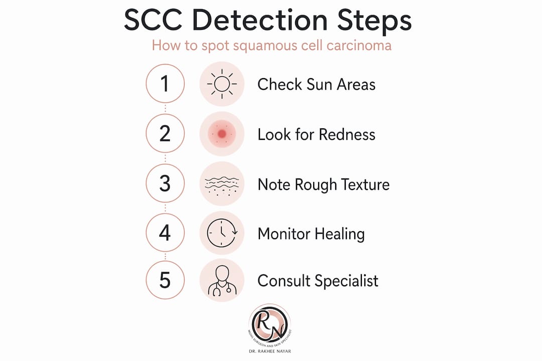 Infographic with steps for SCC detection