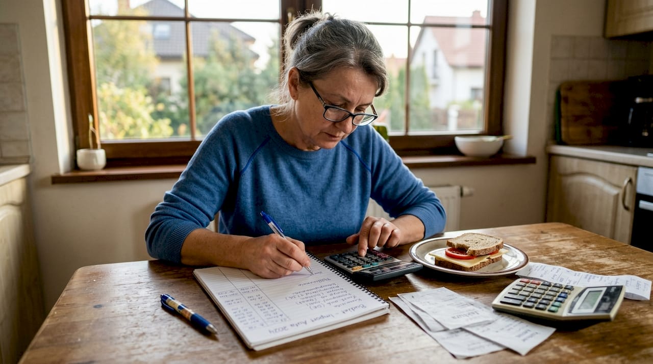 Przy kuchennym stole kobieta skrupulatnie oblicza, ile wyniesie ją ściągnięcie auta z zagranicy.