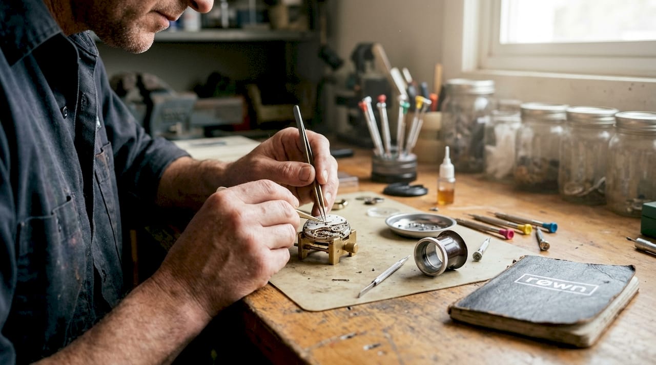 Hands assembling watch movement and dial