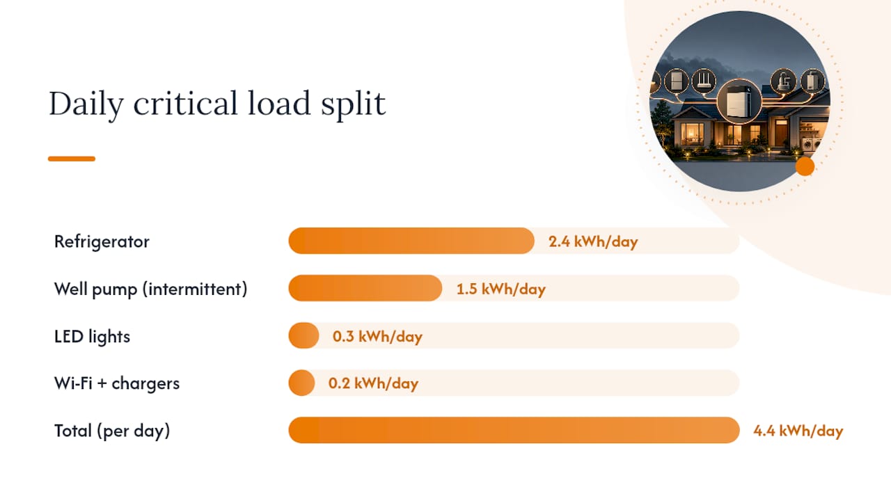 How Do You Size a Battery for a Multi-Day Storm Outage? — overview diagram