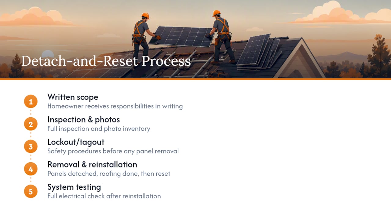 How Alpha Solar Solutions Handles a Detach-and-Reset Project — overview diagram