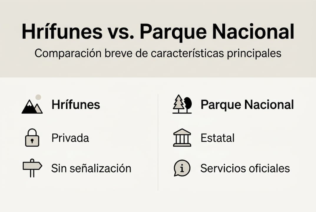 Infografía: ¿En qué se diferencia Hrífunes de los parques nacionales?