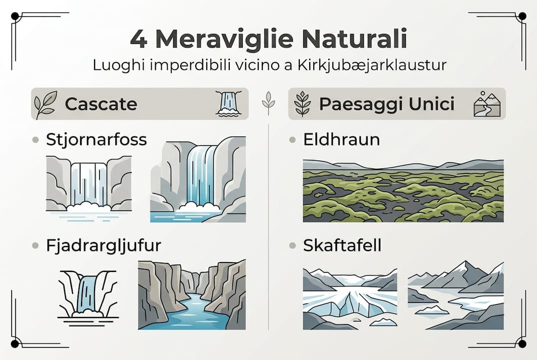 Scopri le quattro destinazioni naturalistiche da non perdere nei dintorni: ecco la nostra infografica dedicata.