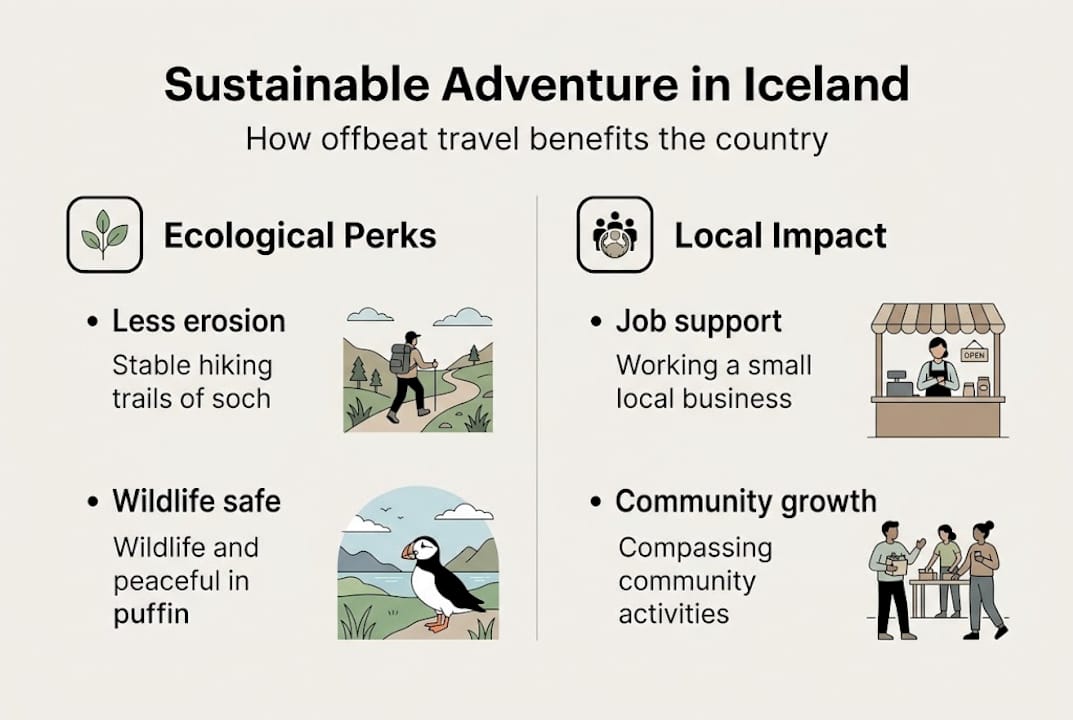 Infographic: Offbeat travel impact in Iceland