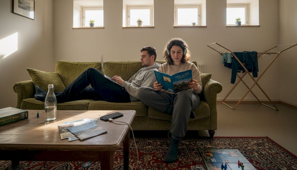 Im Gemeinschaftsraum des Hostels genießen die Gäste in aller Ruhe eine entspannte Atmosphäre.