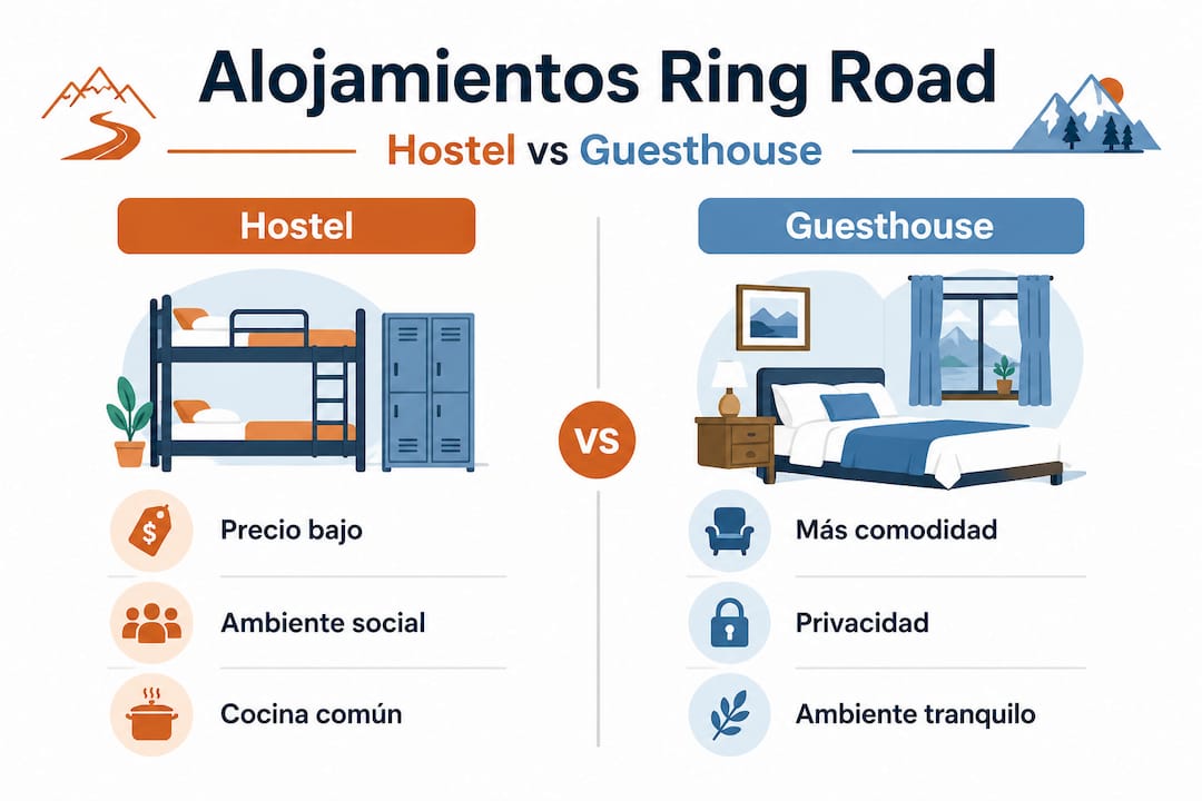 Infografía: diferencias clave entre hostales y casas de huéspedes