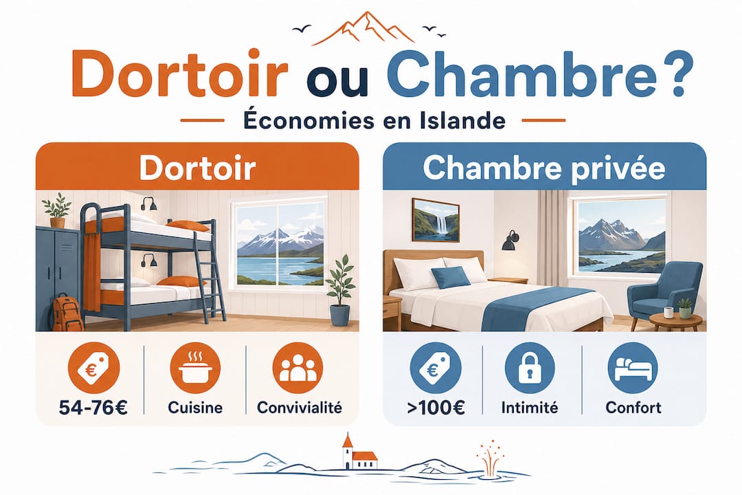 Infographie : comparaison des tarifs entre une chambre en résidence universitaire et une chambre privée