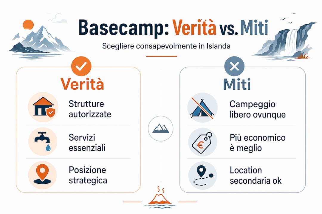 Infografica: facciamo chiarezza su verità e falsi miti riguardo ai basecamp
