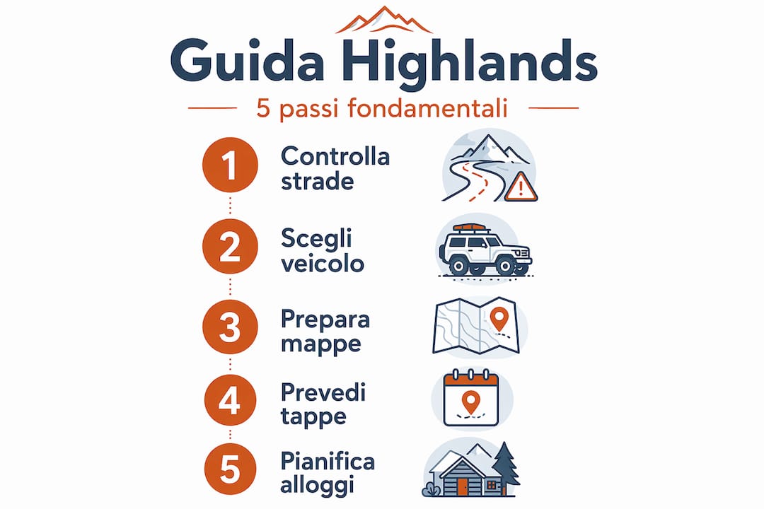 Guida pratica: tutti gli step per organizzare un itinerario nelle Highlands islandesi (infografica)