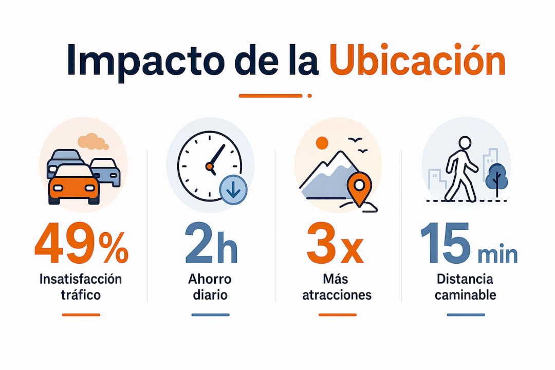 Infografía: ventajas de hospedarse cerca de los principales puntos turísticos