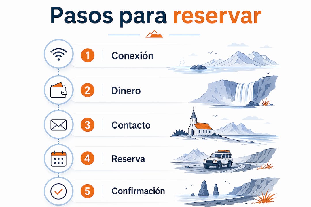Guía visual: cómo reservar tus actividades en el hostel paso a paso