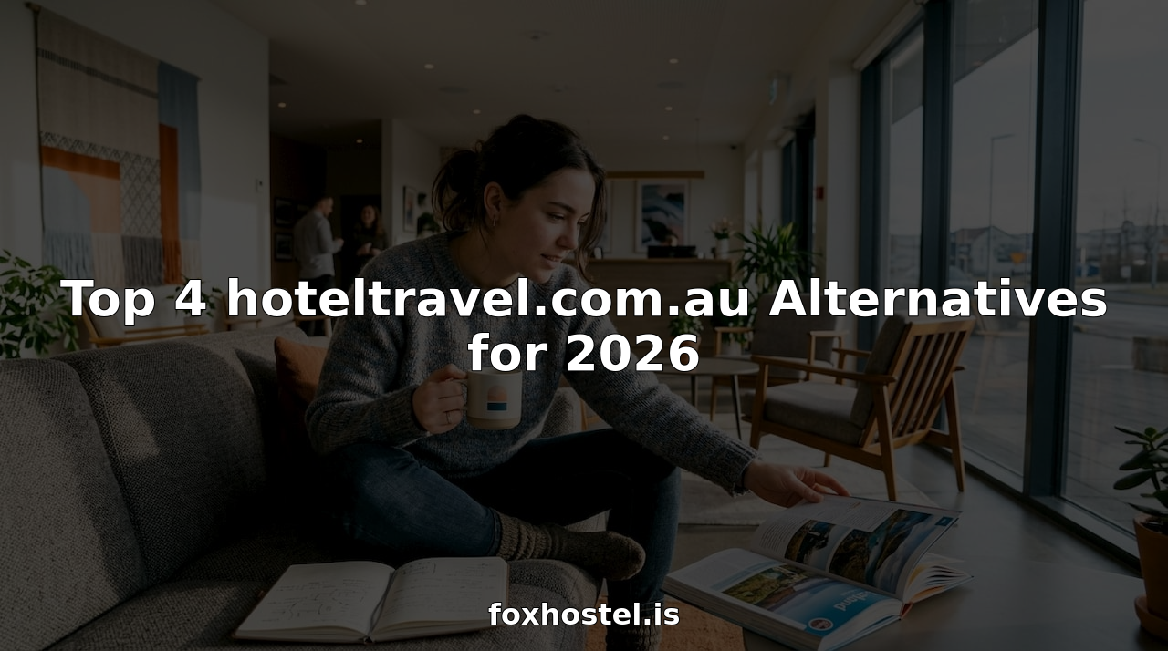 Traveler comparing hotel options at desk