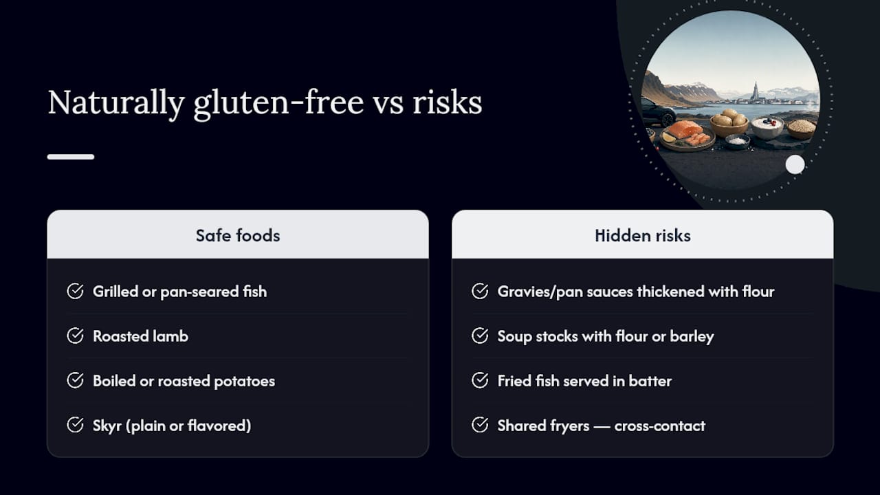 Naturally gluten-free foods and hidden risks