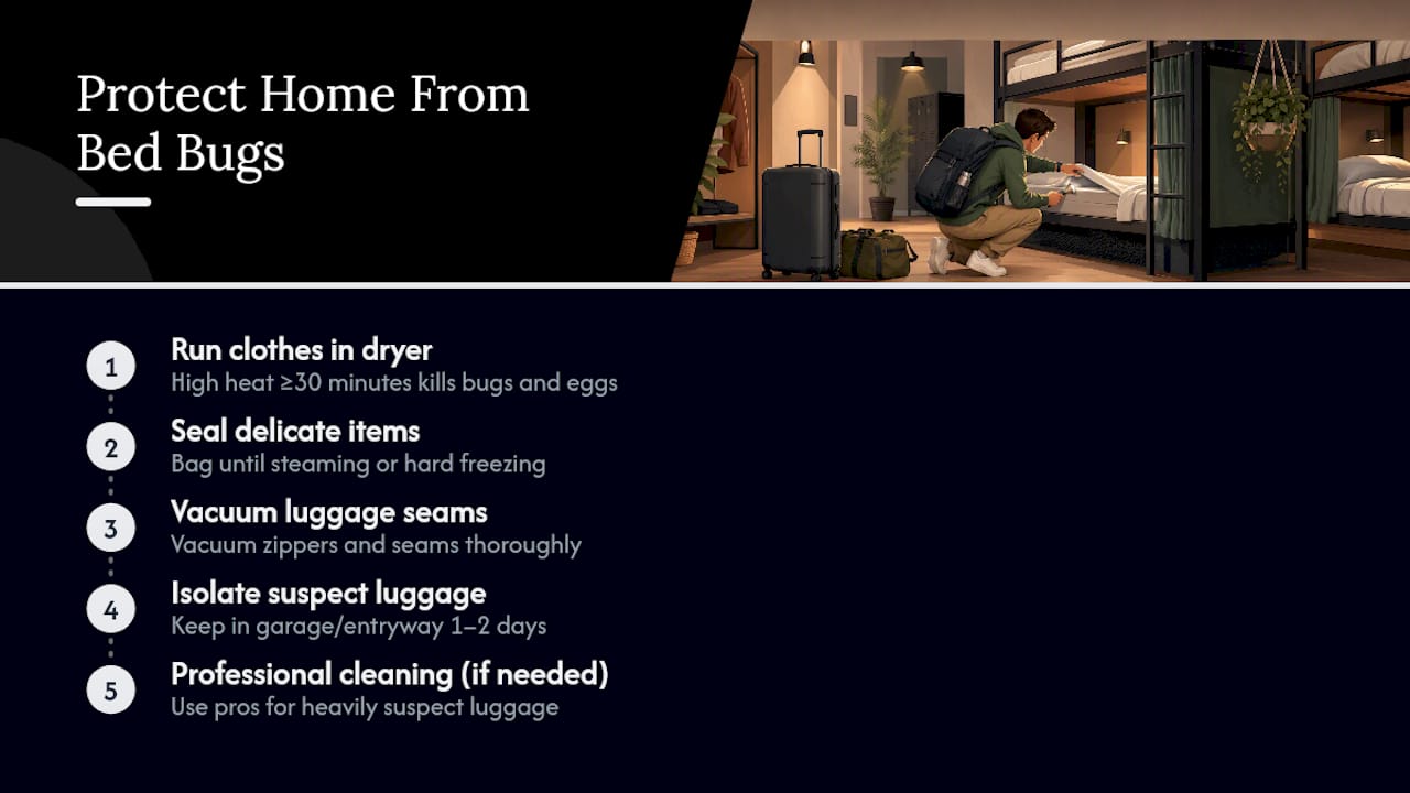 Steps for preventing bed bugs from reaching home