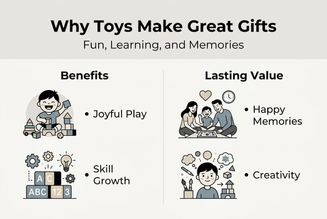 Infographic on toys as meaningful gifts