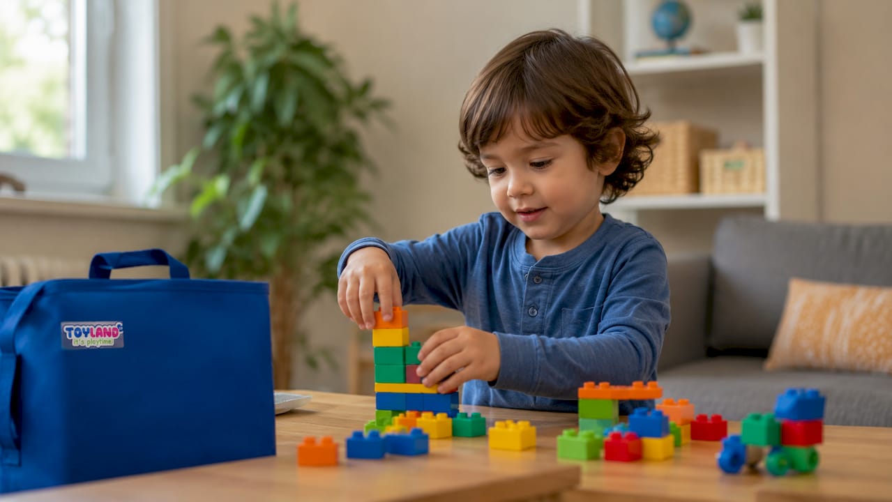 Girl playing digital teatime game on tablet