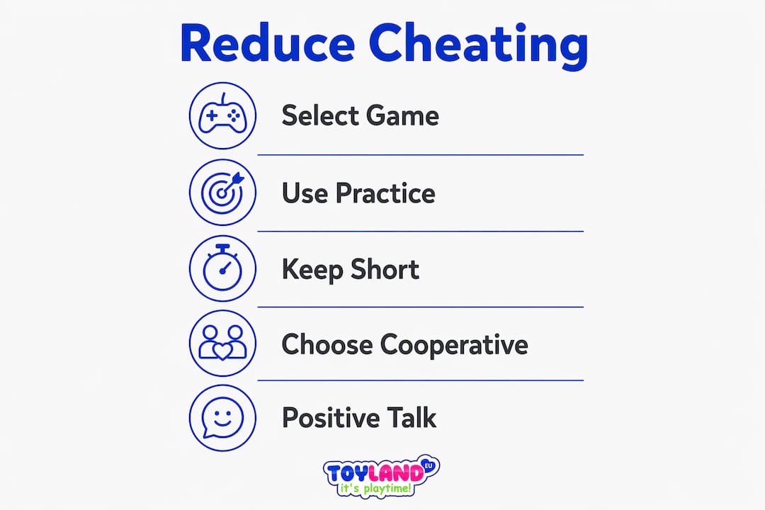 Infographic outlining steps to reduce cheating