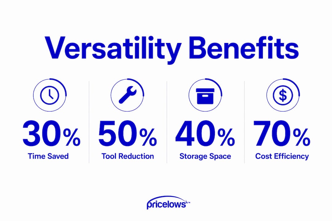 Infographic showing benefits of kitchen gadget versatility