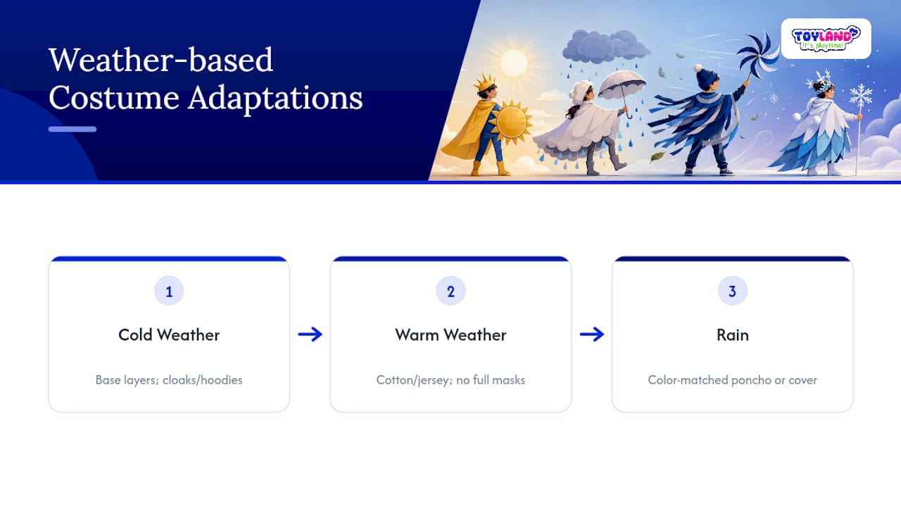 Weather adaptations for children’s costumes