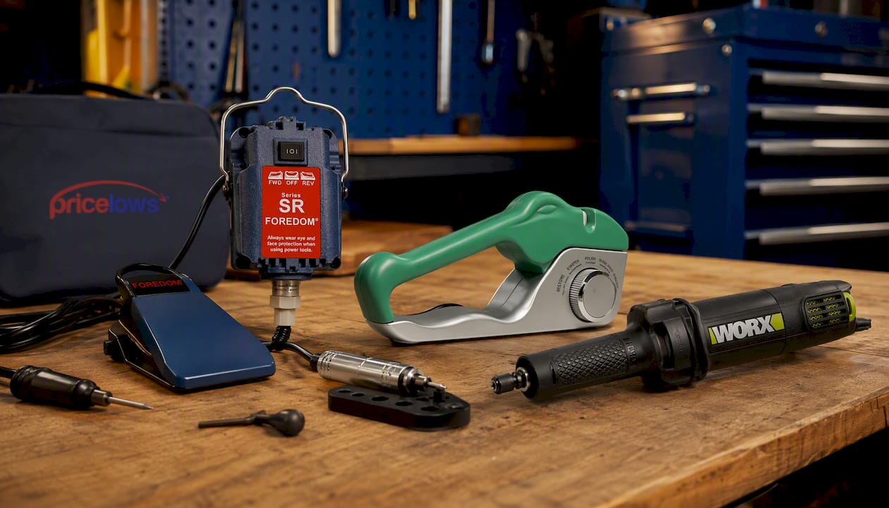 S-R Hanging Electric Grinder | 230W Motor | 4mm Shaft | Stepless Foot Pedal
