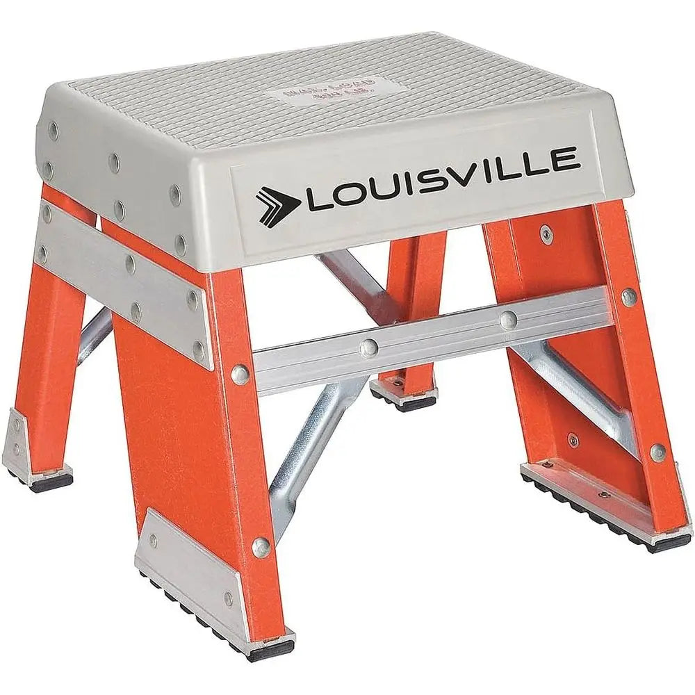Fiberglass Step Ladder | Nonconductive For Electrical Use | Slip-Resistant Platform | 6 ft, 8 ft