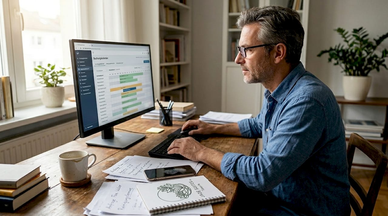 Vermieter aktualisiert Belegungskalender