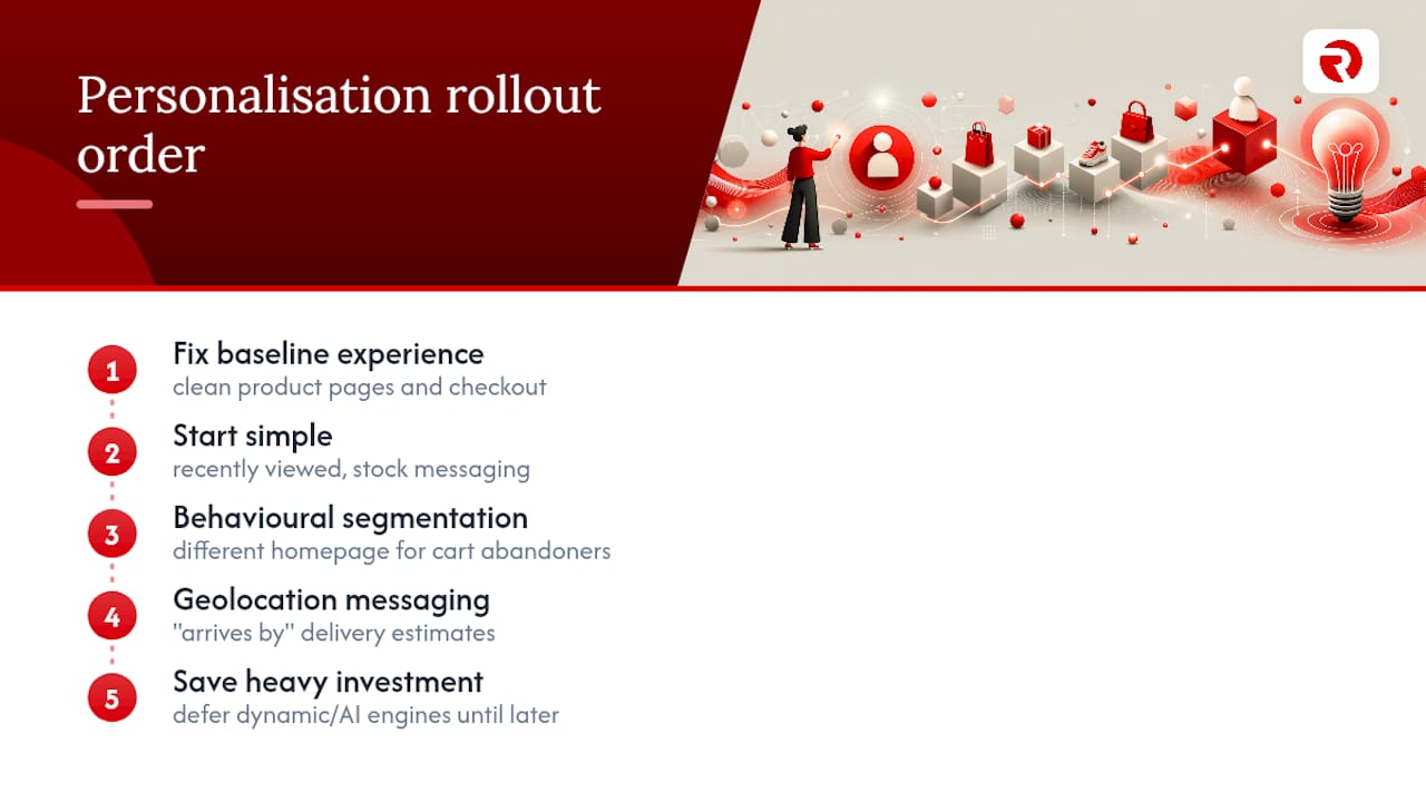 Personalisation strategies that actually earn their complexity — overview diagram
