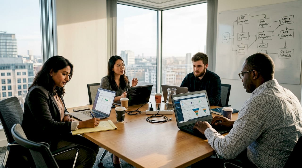 Enterprise team discusses software integration