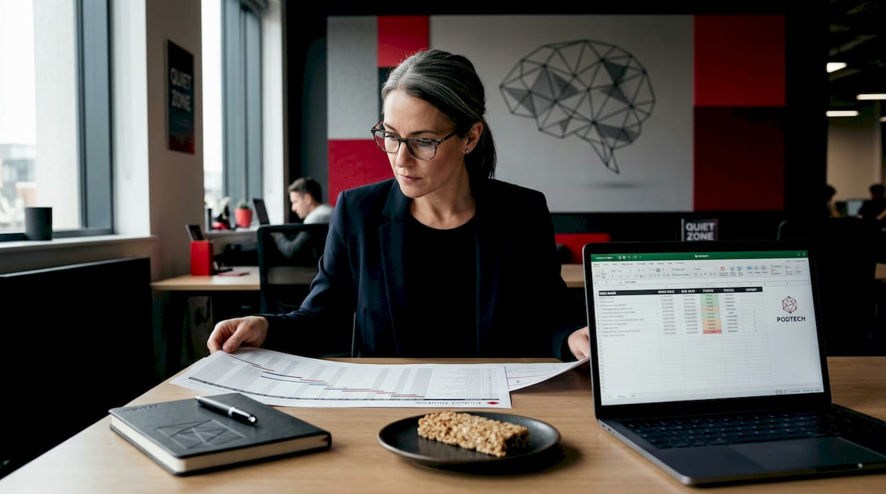 Manager planning AI pilot risks workspace