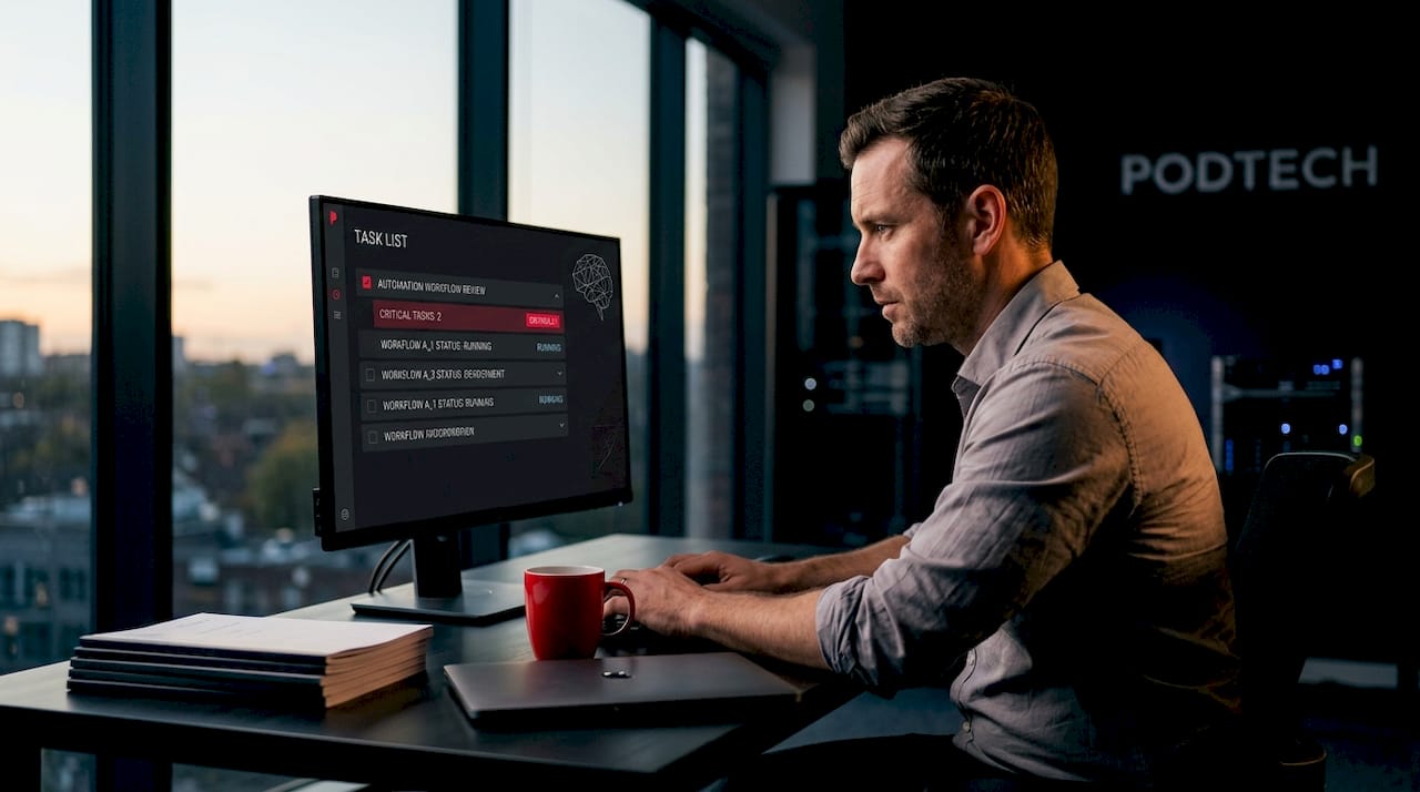 IT staff working on automation challenges