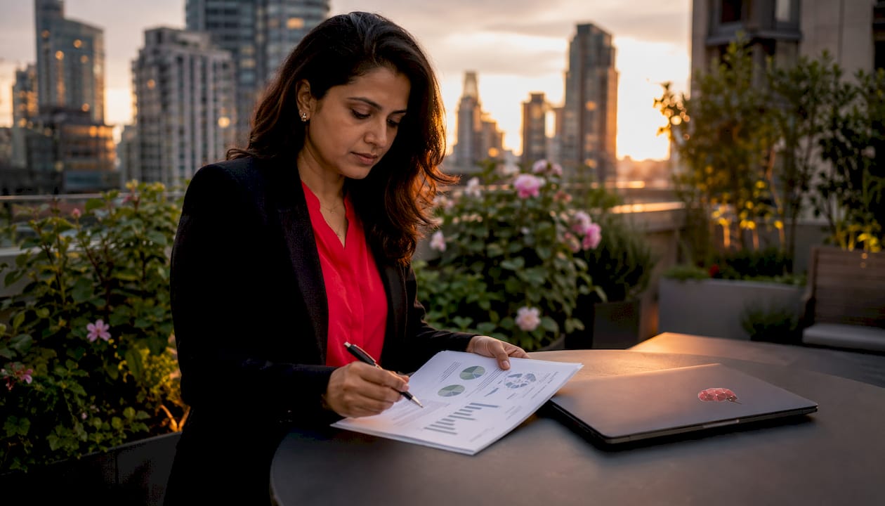 Business analyst working on AI integration goals