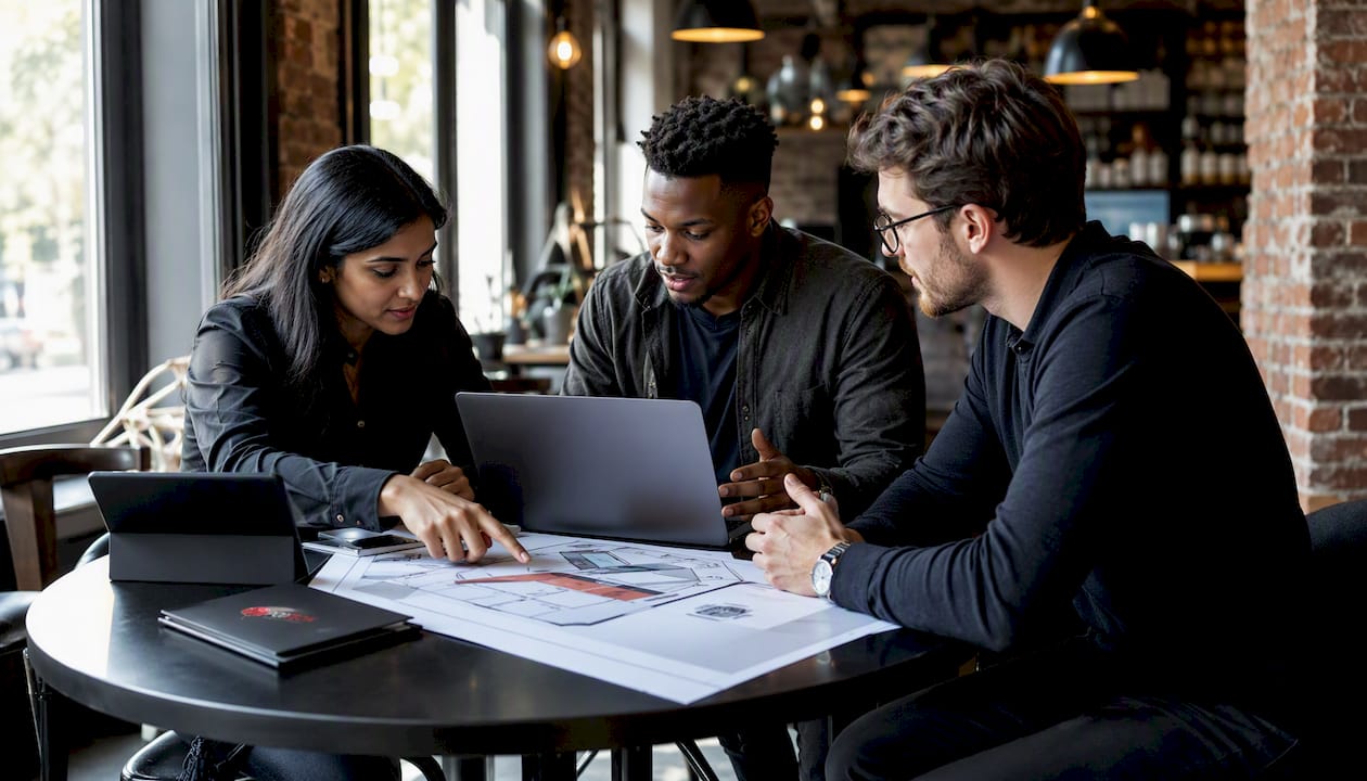 Enterprise IT team collaborating on document management
