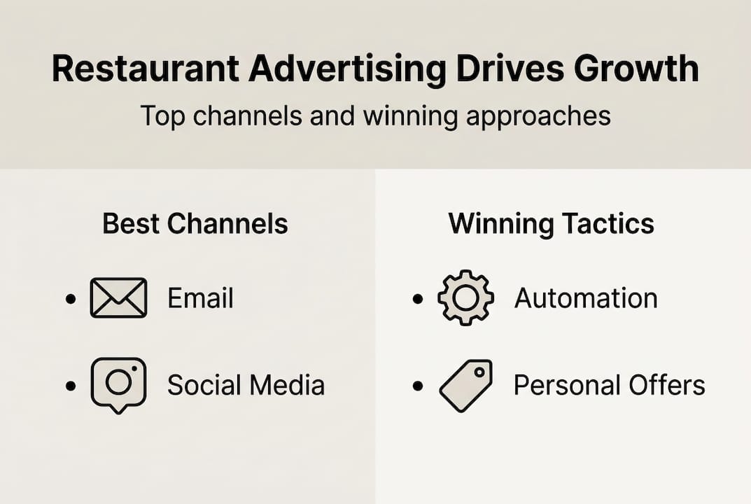Infographic on best restaurant advertising strategies