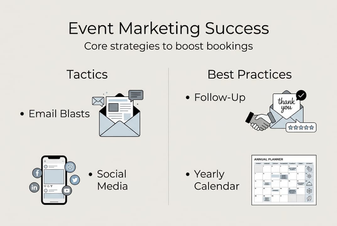 Infographic of top event marketing strategies