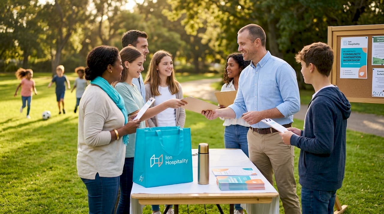 Local community event at small business