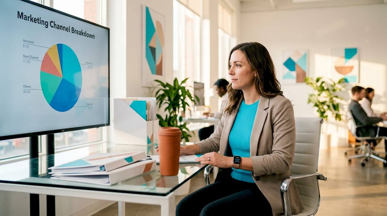 Marketing analyst examining restaurant campaign data