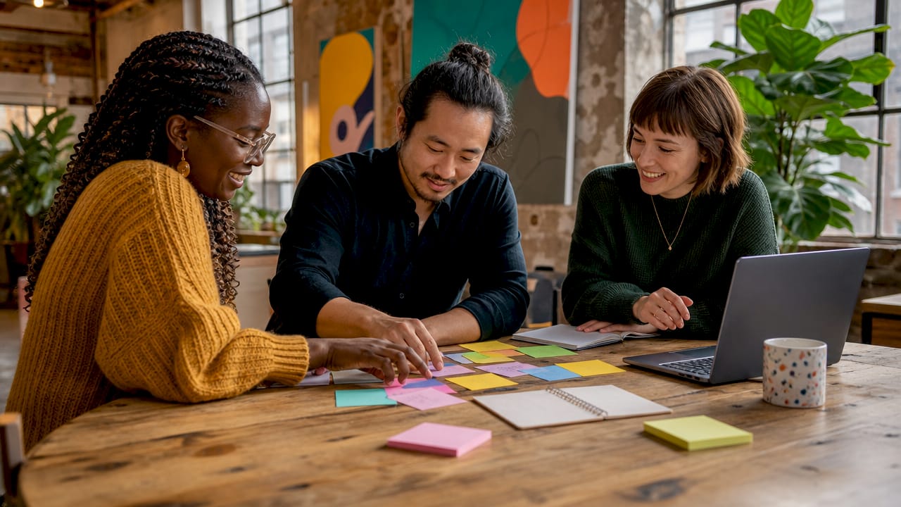 Team segmenting audience for event marketing