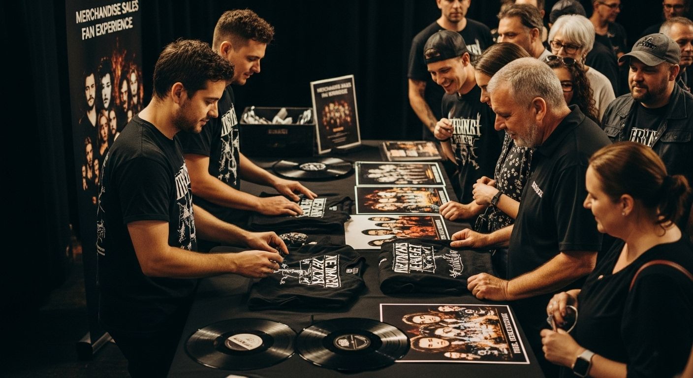 live music merchandise sales