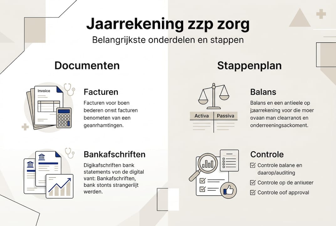 Handige infographic: jaarrekening voor zzp’ers in de zorg overzichtelijk uitgelegd