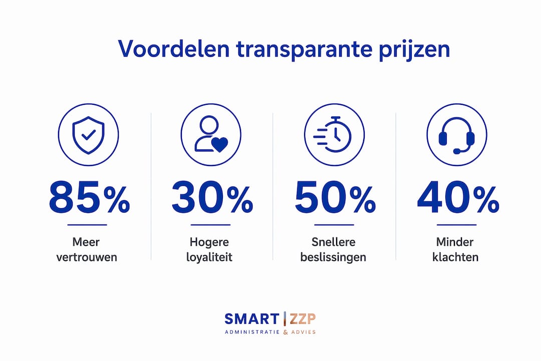 Infographic: de belangrijkste voordelen van heldere en eerlijke prijsinformatie op een rij