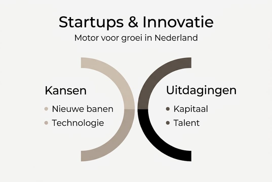 Infographic: de kansen en valkuilen voor startups. Rol van startups