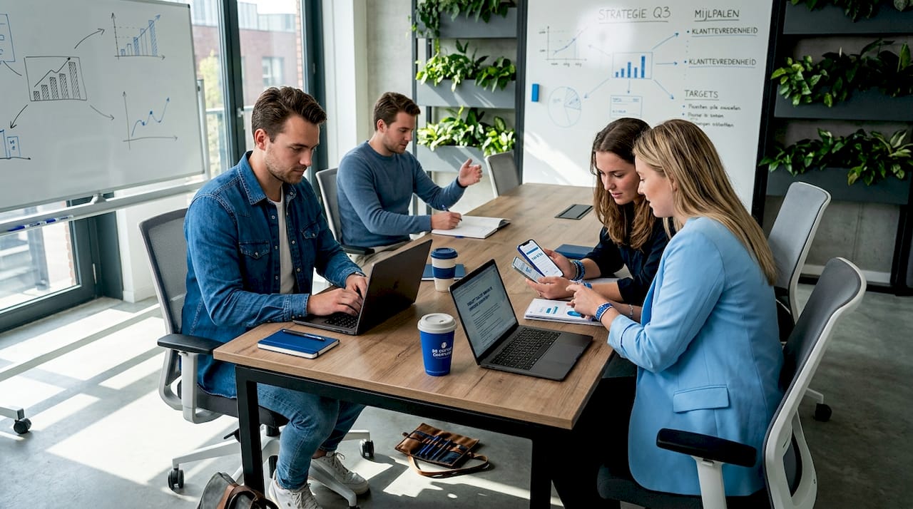 Met een klein, hecht team bouwen we samen aan een ambitieuze startup die hard groeit.